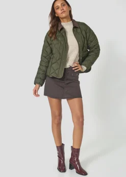 Doudoune courte oversize Army foncé Edna