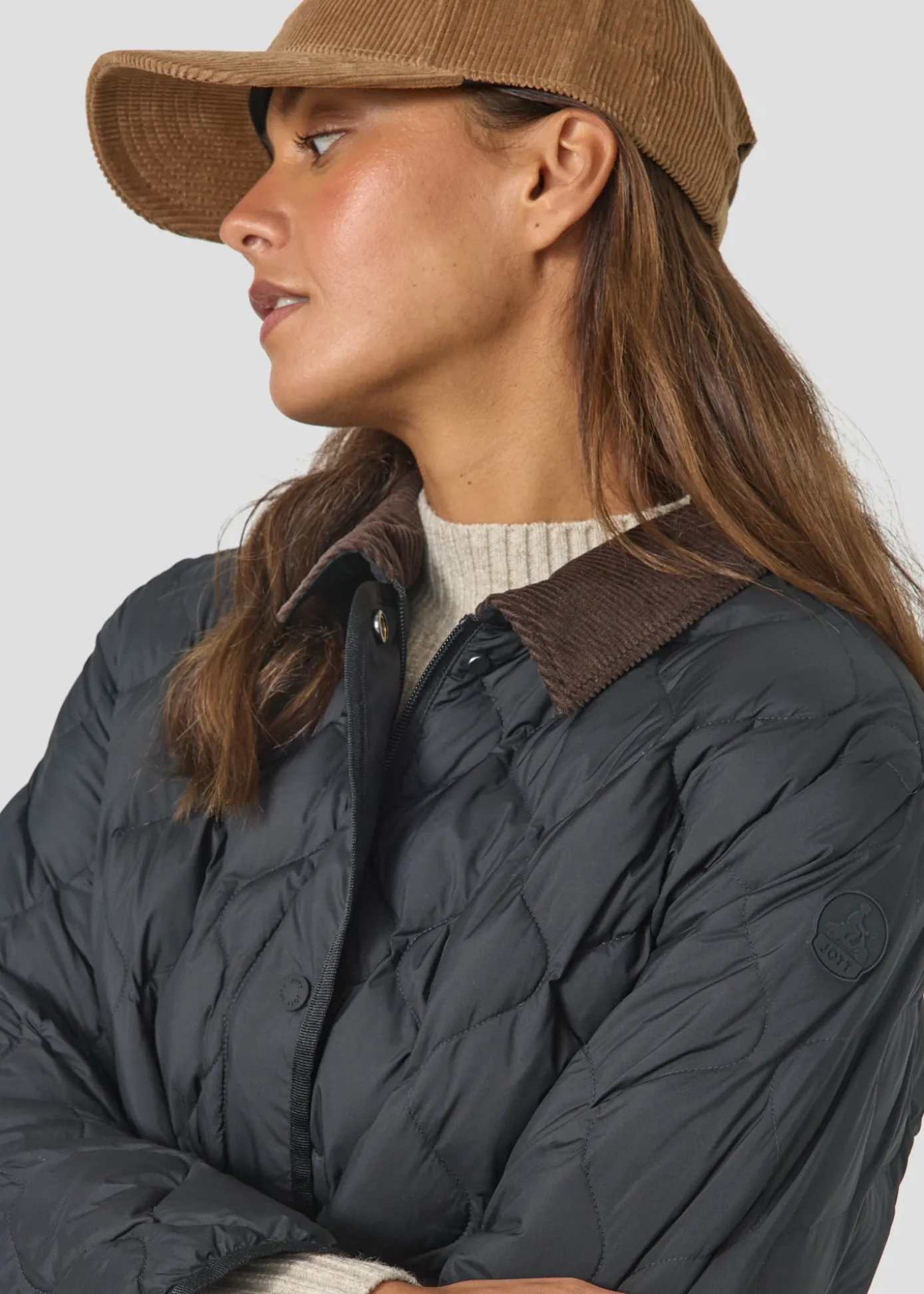 Doudoune courte oversize Noir Edna