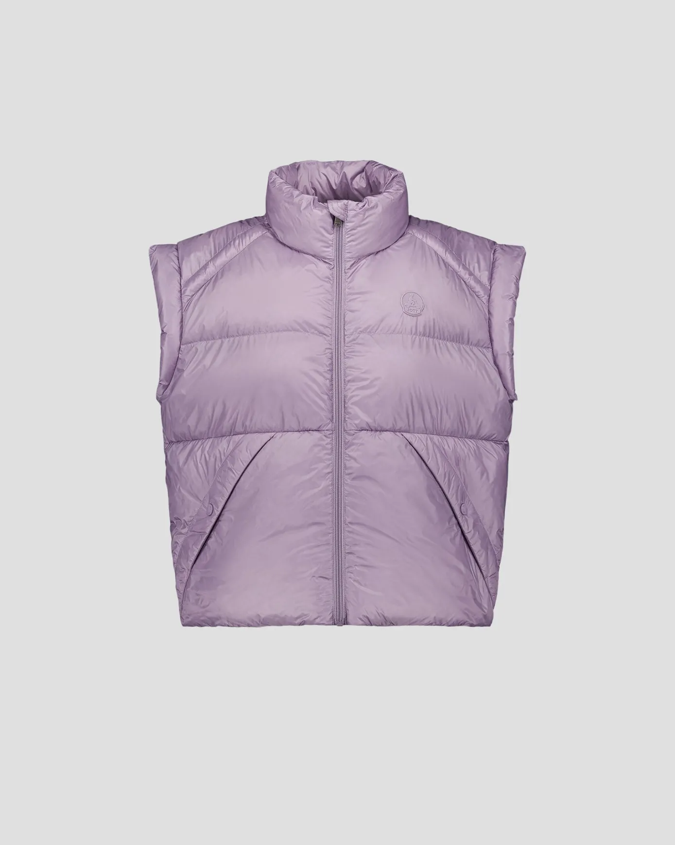 Doudoune courte oversize sans manches Encens violet Lyna