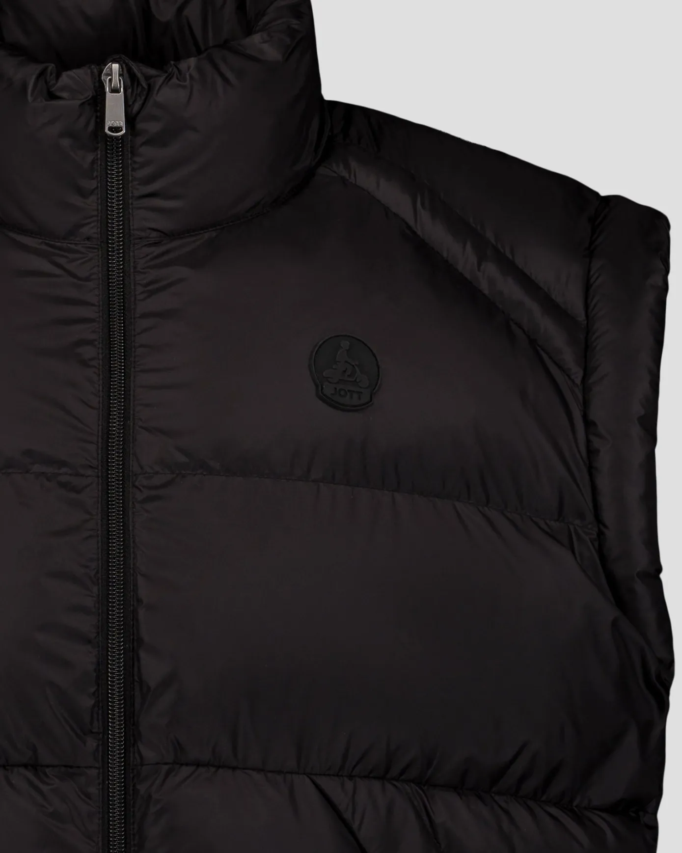 Doudoune courte oversize sans manches Noir Lyna
