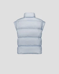 Doudoune courte oversize sans manches Cendre marine Lyna