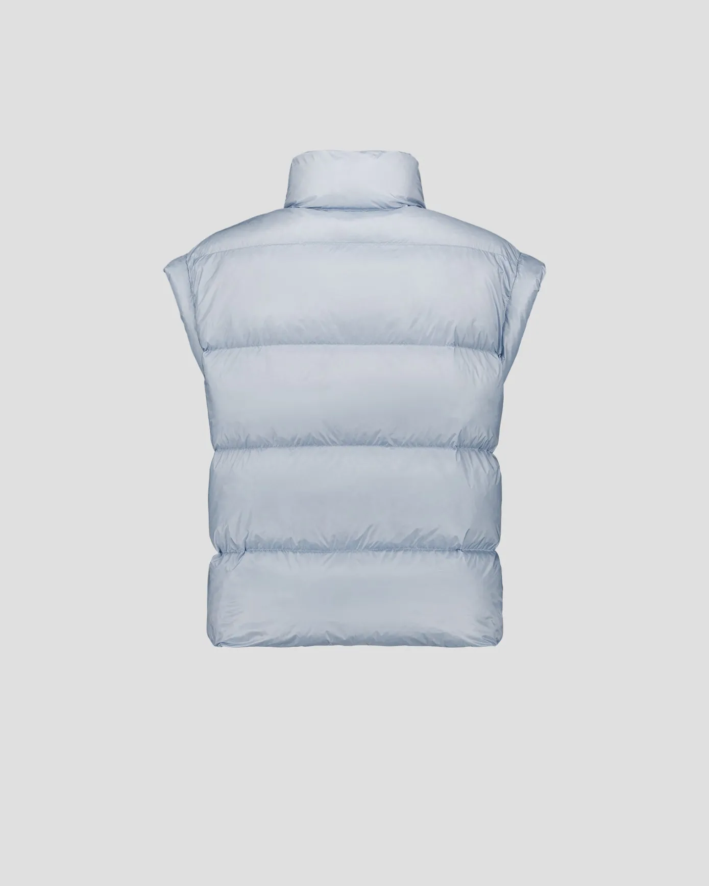 Doudoune courte oversize sans manches Cendre marine Lyna