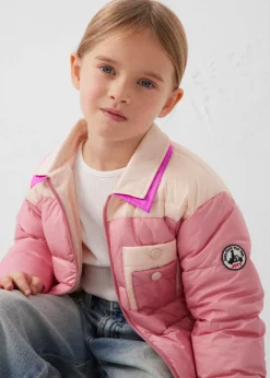 Doudoune enfant bicolore contrastée Pink antique/Salty nude Orel