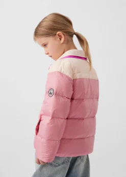 Doudoune enfant bicolore contrastée Pink antique/Salty nude Orel