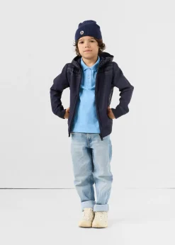 Doudoune enfant bi-matière softshell Marine Salto 2.0