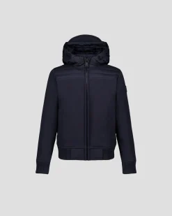 Doudoune enfant bi-matière softshell Marine Salto 2.0