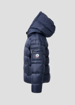 Doudoune enfant à capuche Grand Froid Marine Kazan