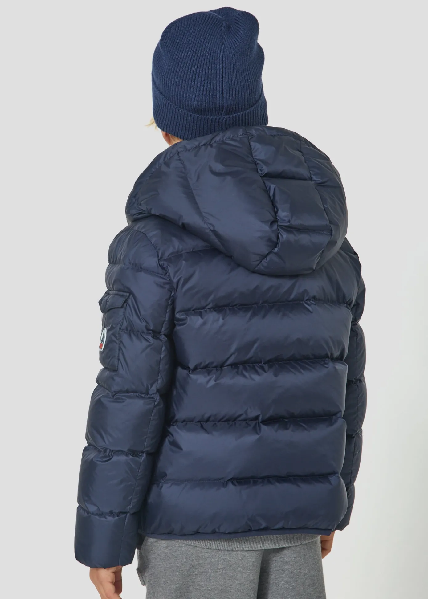 Doudoune enfant à capuche Grand Froid Marine Kazan