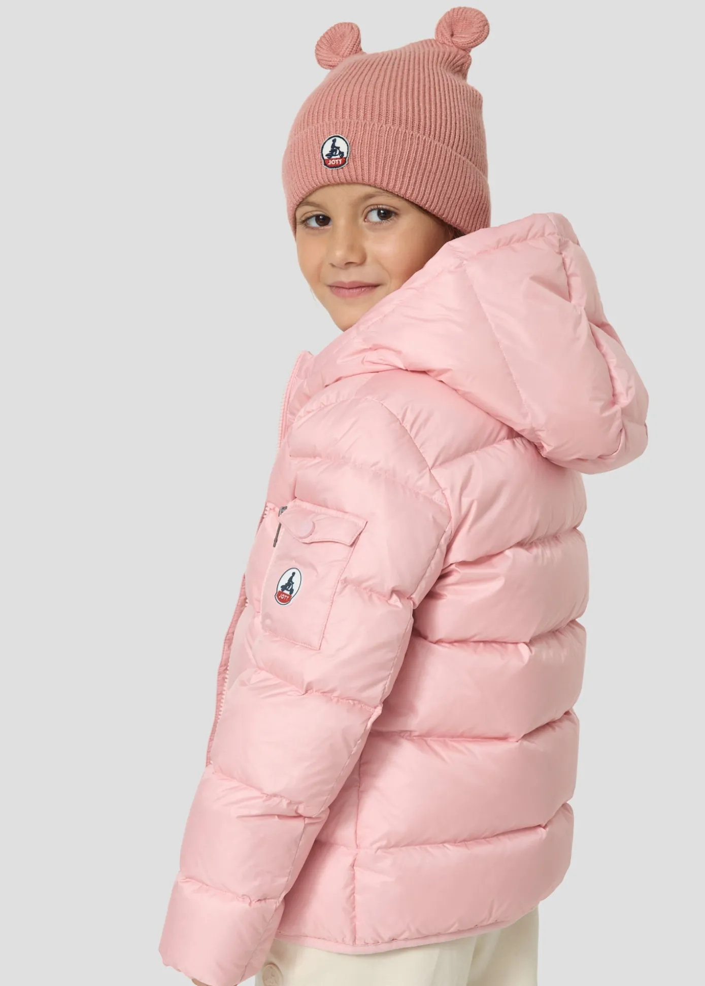 Doudoune enfant à capuche Grand Froid Pétale doux Kazan
