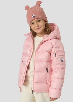 Doudoune enfant à capuche Grand Froid Pétale doux Kazan