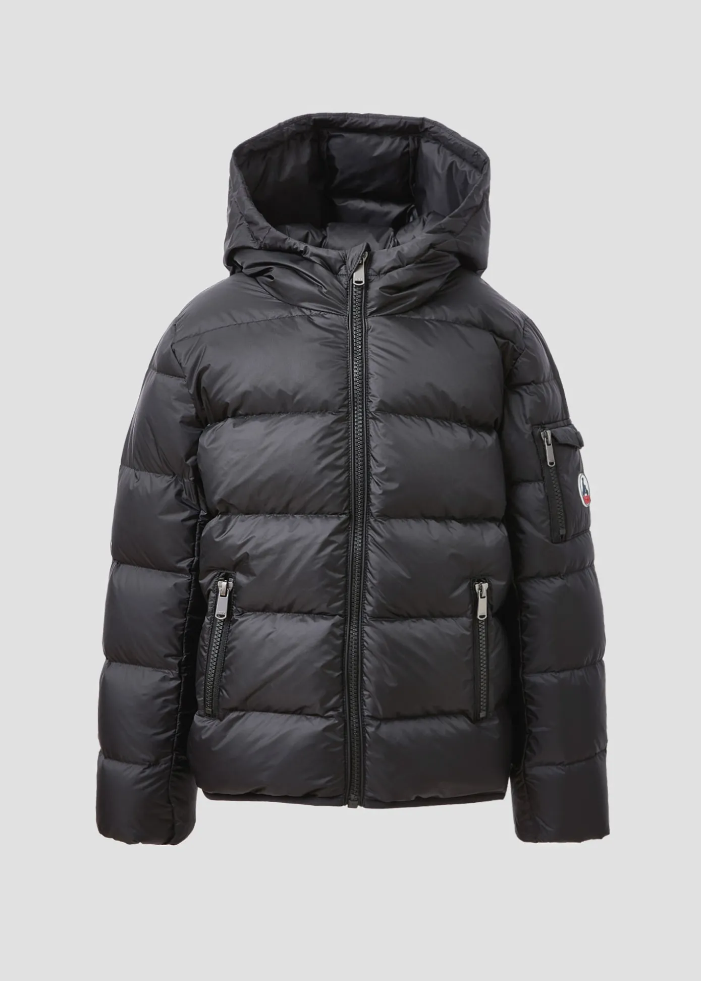Doudoune enfant à capuche Grand Froid Noir Kazan