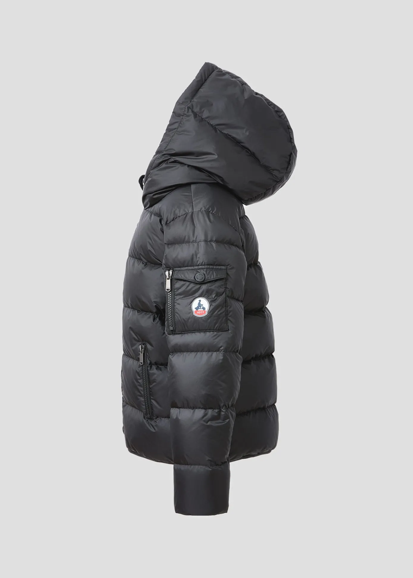 Doudoune enfant à capuche Grand Froid Noir Kazan
