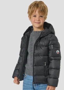 Doudoune enfant à capuche Grand Froid Noir Kazan