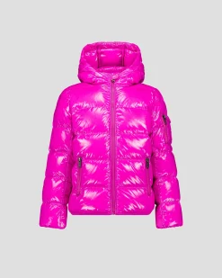 Doudoune enfant Grand Froid laquée Rose électrique Kazan