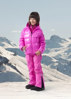 Doudoune enfant Grand Froid laquée Rose électrique Kazan