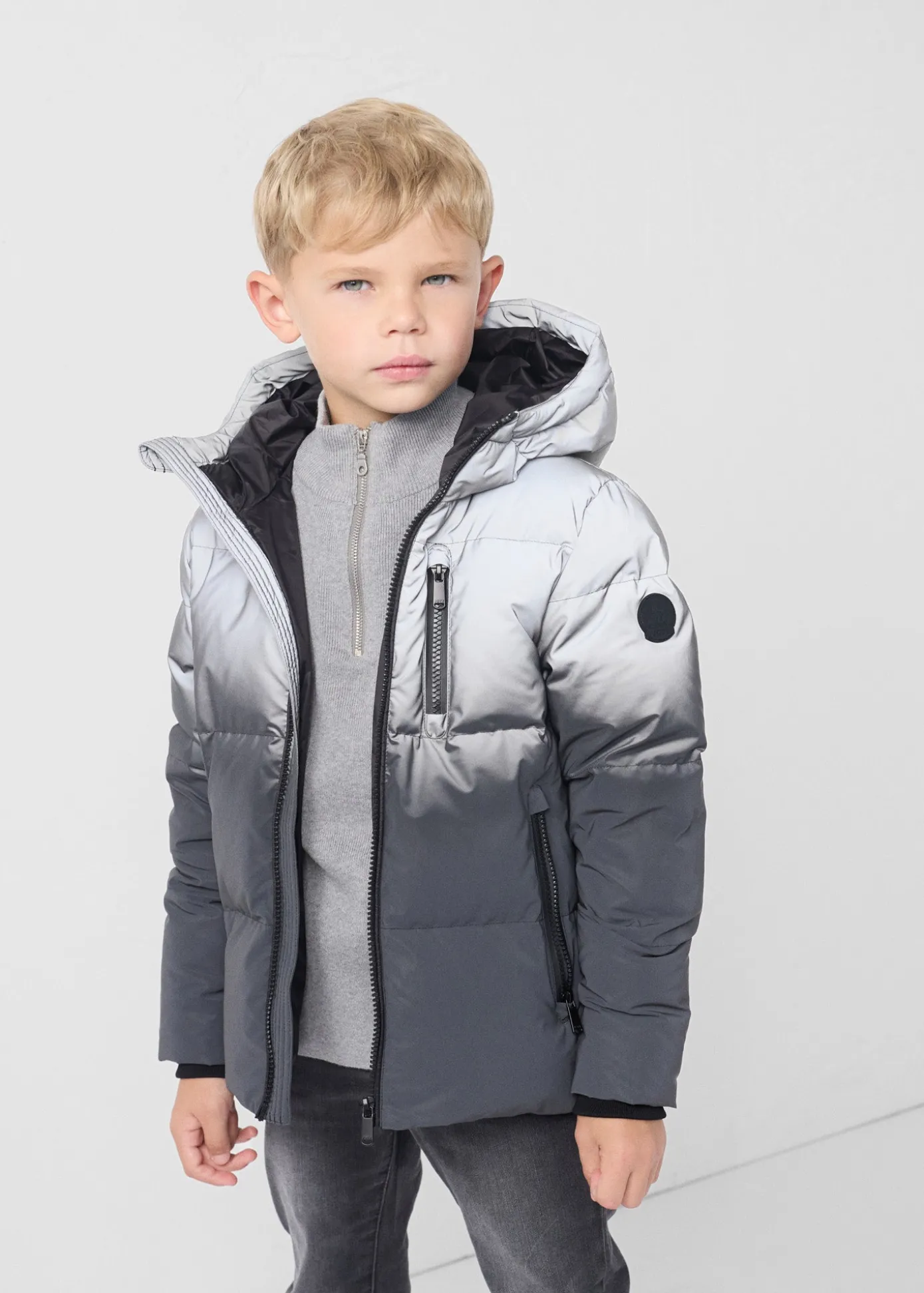 Doudoune enfant réfléchissante Noir Owen