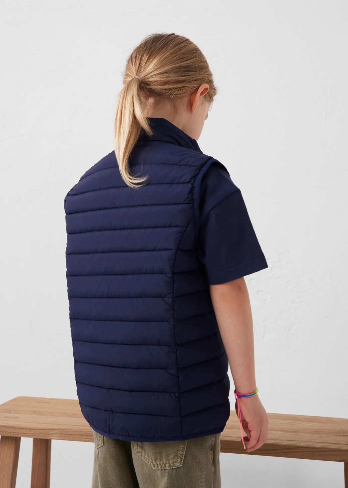 Doudoune enfant sans manches stretch Marine Soan