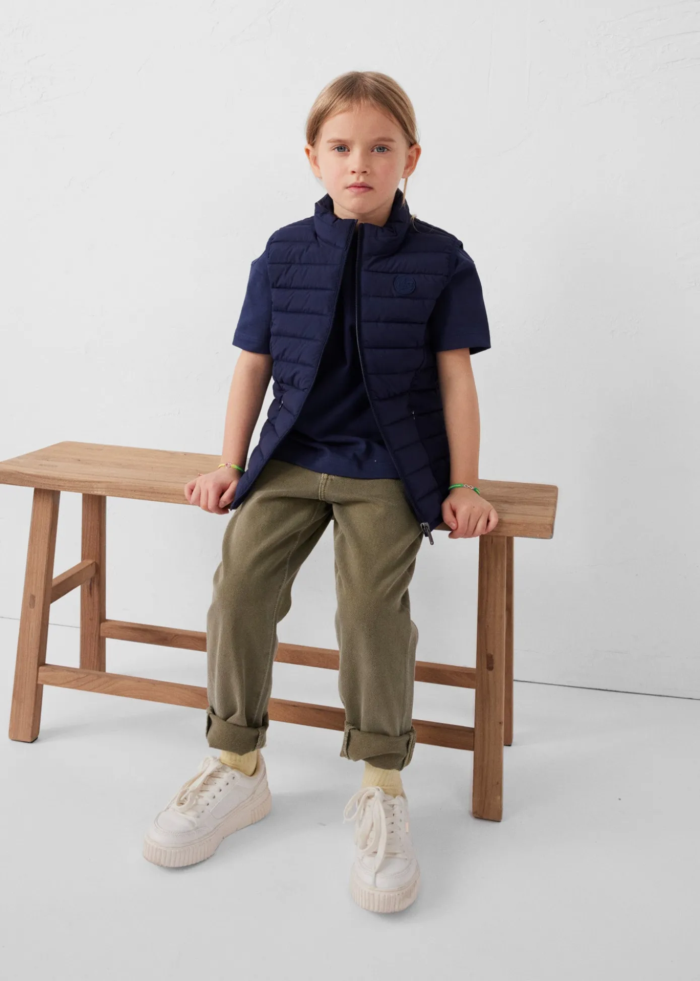 Doudoune enfant sans manches stretch Marine Soan