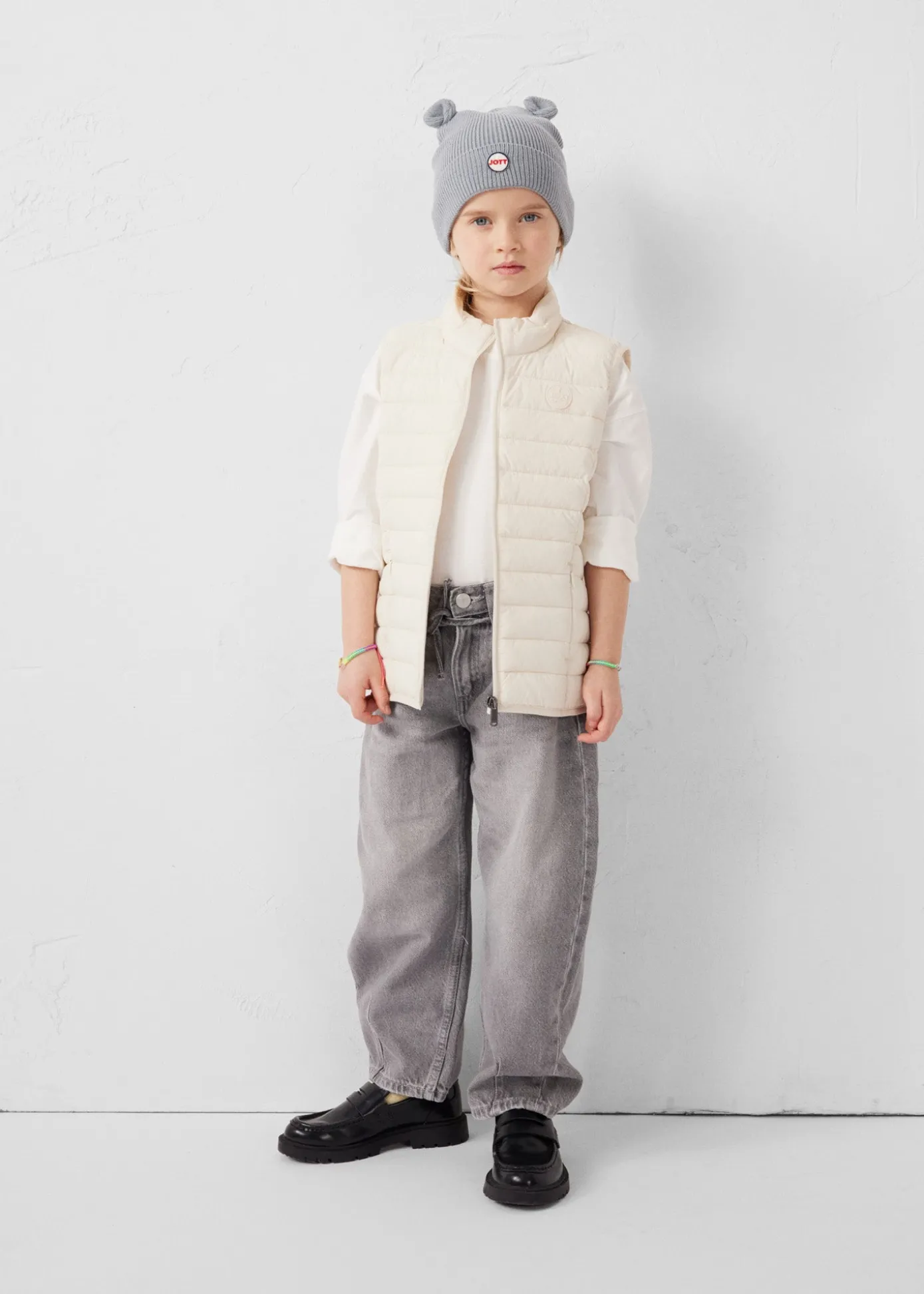 Doudoune enfant sans manches stretch Naturel Soan