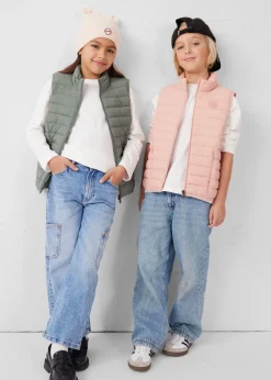 Doudoune enfant sans manches stretch Sable rose Soan