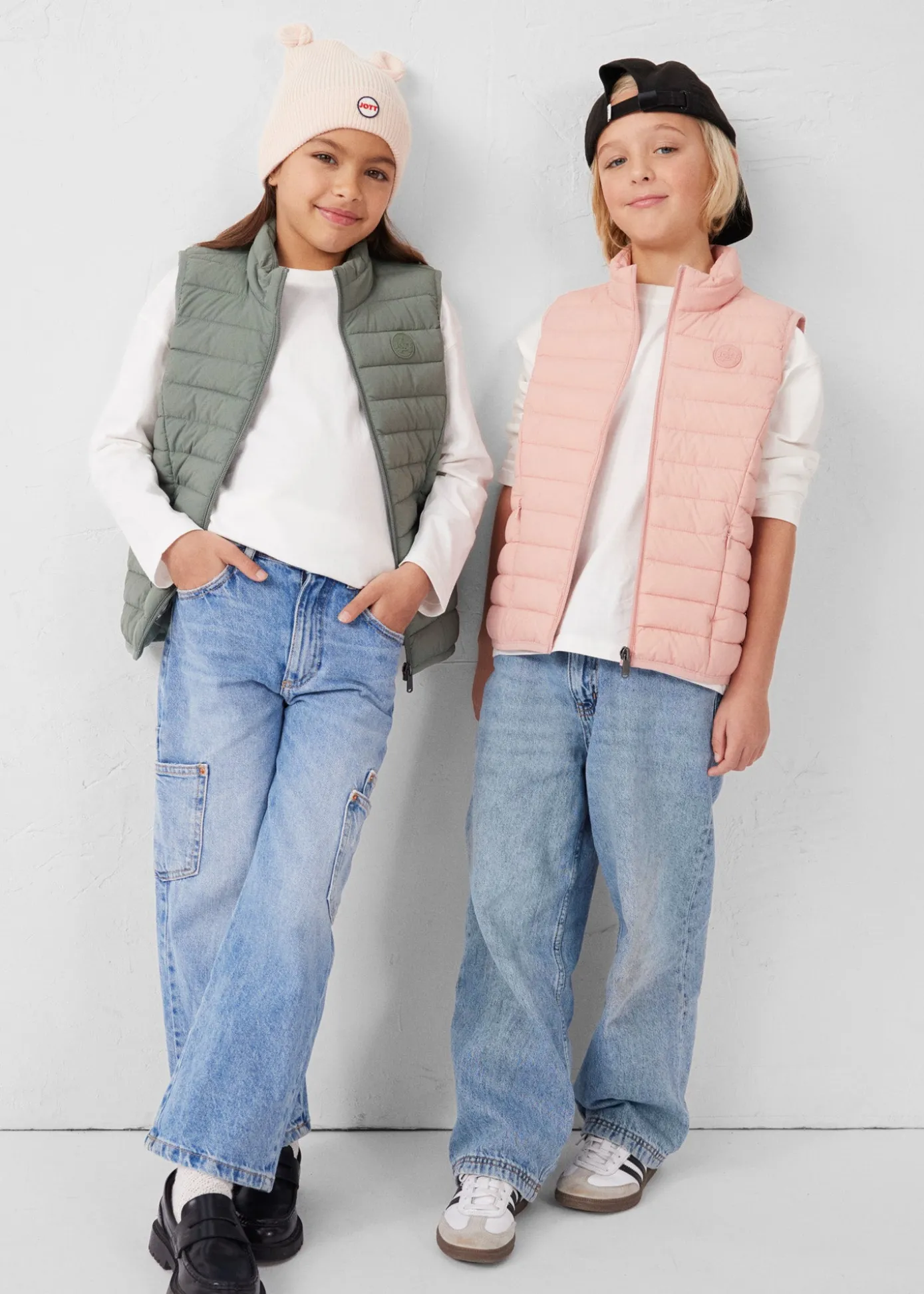 Doudoune enfant sans manches stretch Sable rose Soan