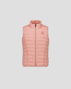 Doudoune enfant sans manches stretch Sable rose Soan