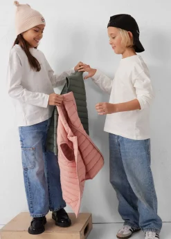 Doudoune enfant sans manches stretch Sable rose Soan