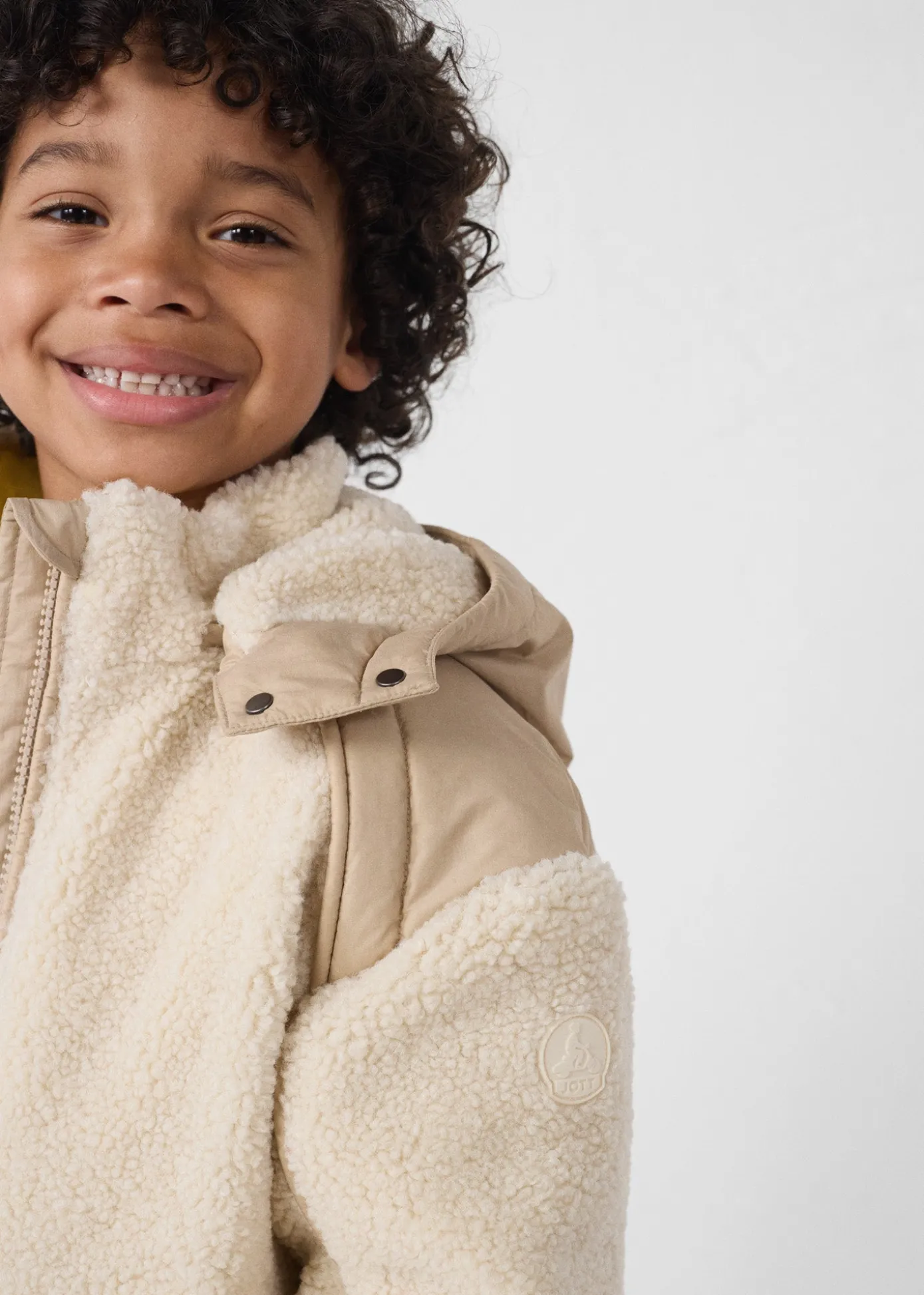 Doudoune enfant sherpa Naturel Gwen