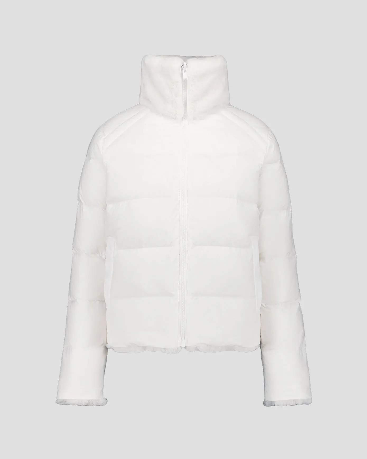 Doudoune fausse fourrure Blanc Olga