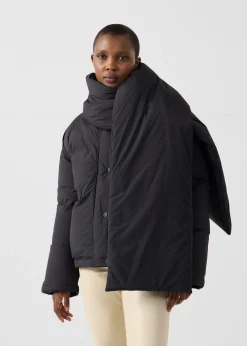 Doudoune Grand Froid avec écharpe amovible Noir Claude