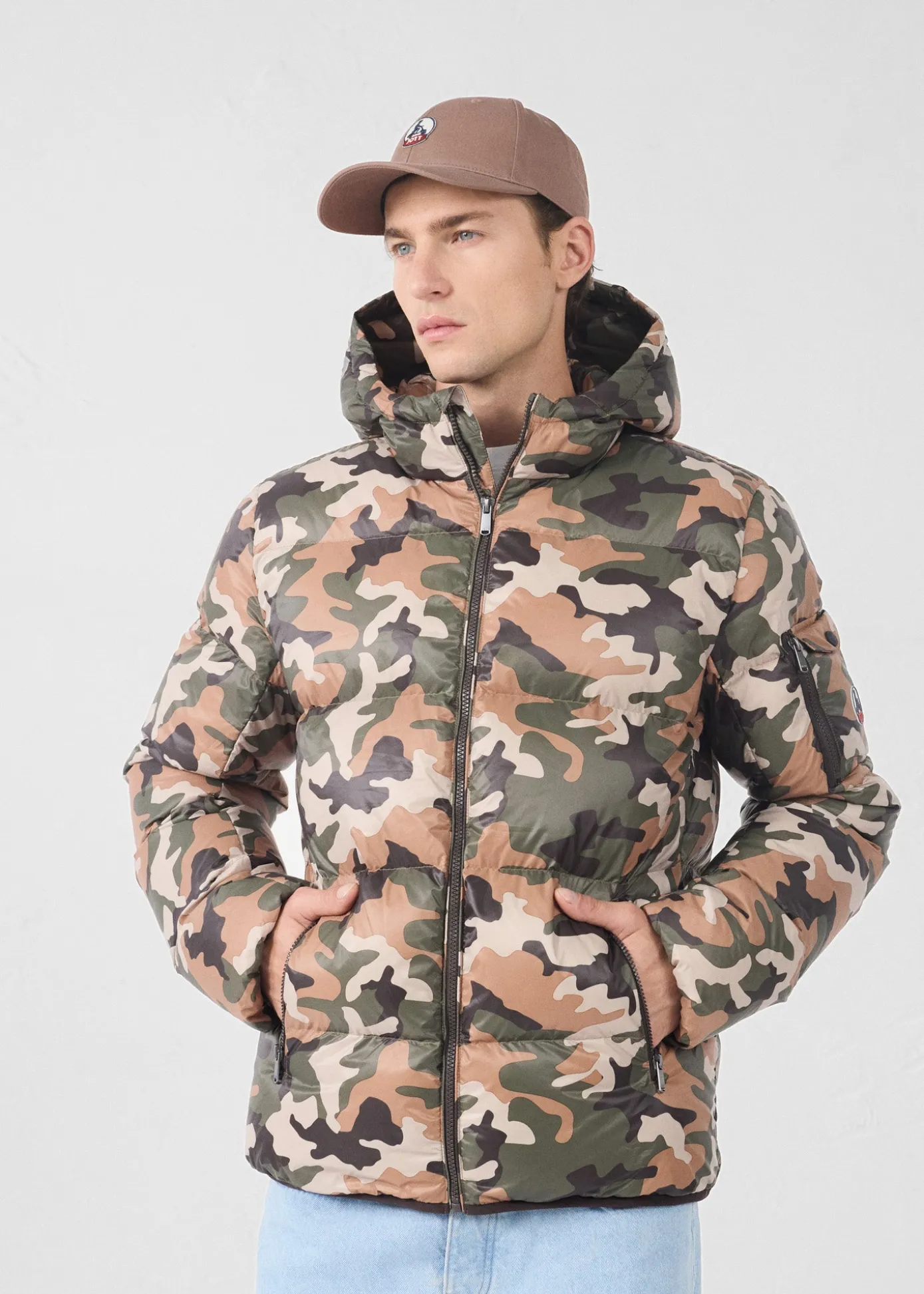 Doudoune Grand Froid Camo sucre roux Java print