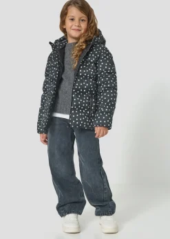 Doudoune Grand Froid enfant Pois noirs Sochi print