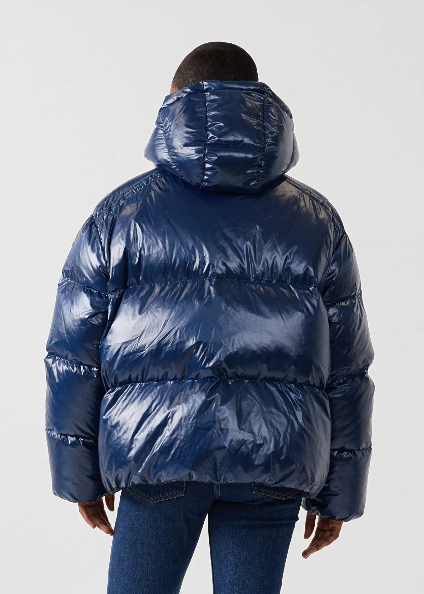 Doudoune Grand Froid puffer Marine Quinn shiny