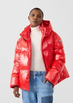 Doudoune Grand Froid puffer Rouge carmin Quinn shiny