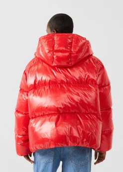 Doudoune Grand Froid puffer Rouge carmin Quinn shiny
