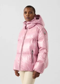 Doudoune Grand Froid puffer Rose antique Quinn shiny