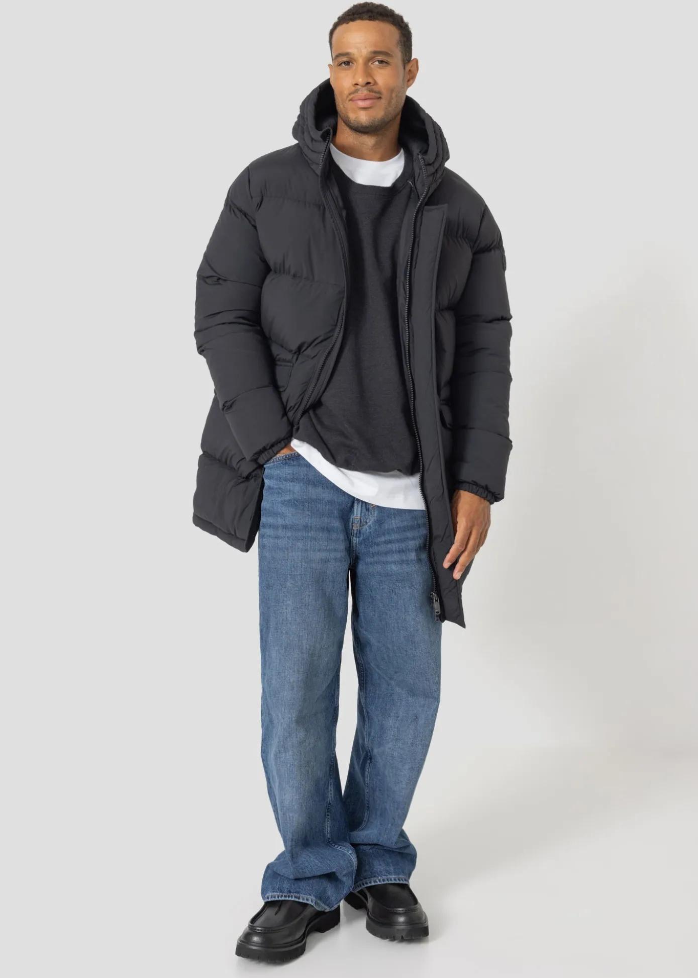 Doudoune Grand Froid stretch mi-longue Noir Scott