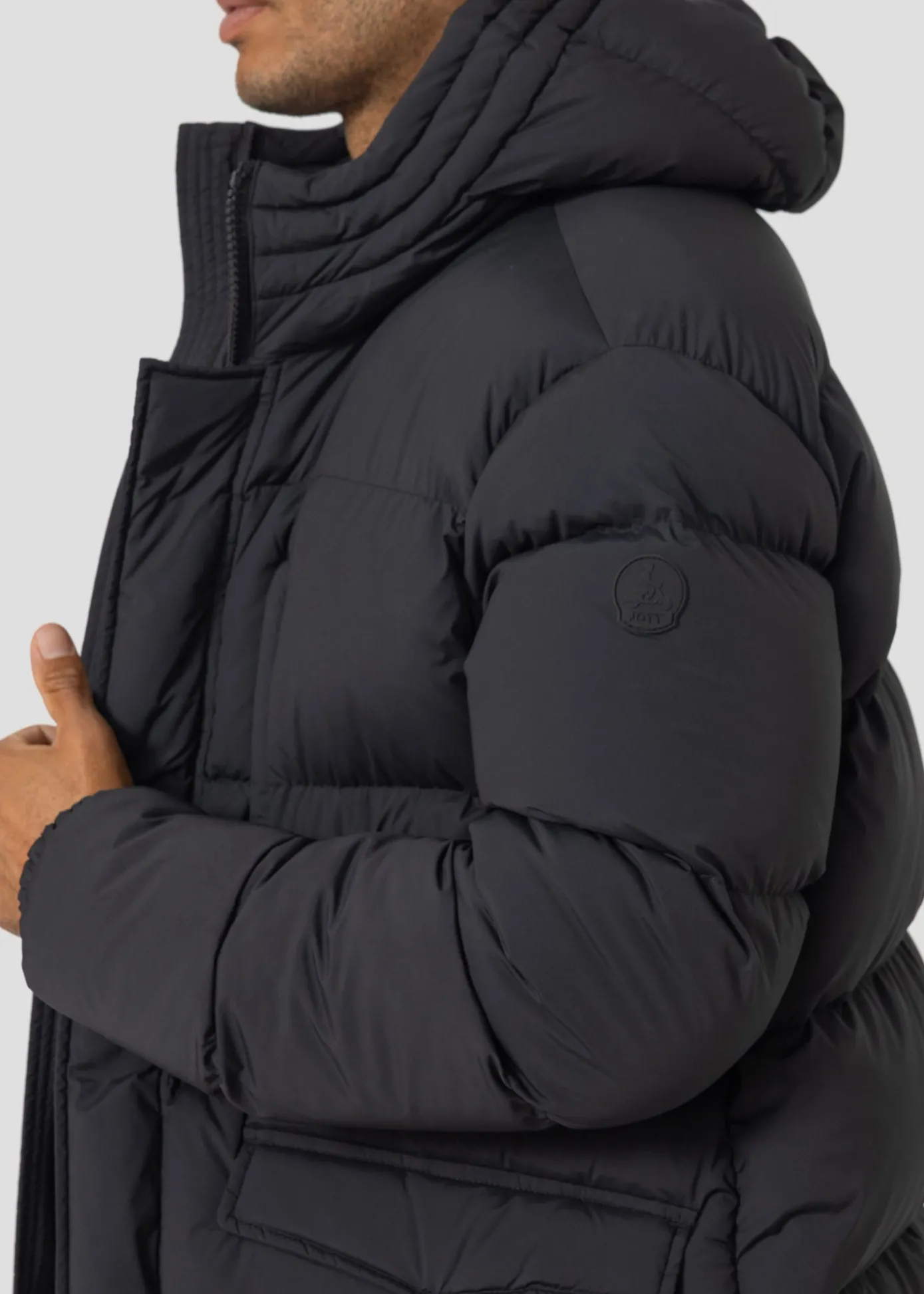 Doudoune Grand Froid stretch mi-longue Noir Scott