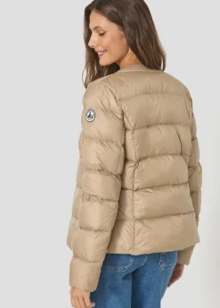 Doudoune inspirée tailleur Beige Christy