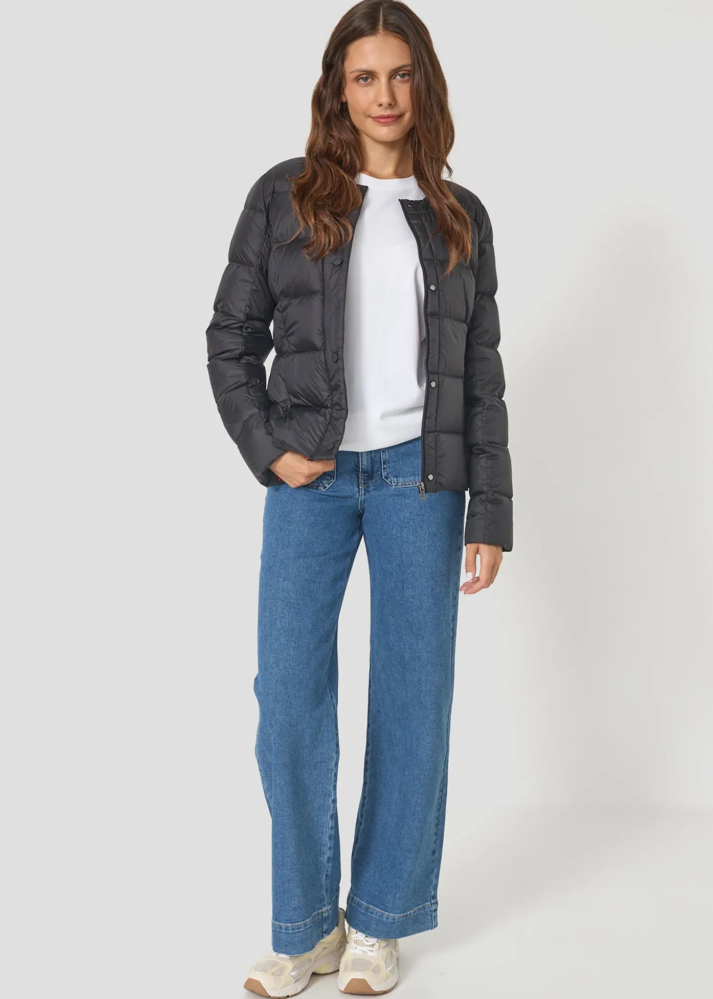 Doudoune inspirée tailleur Noir Christy