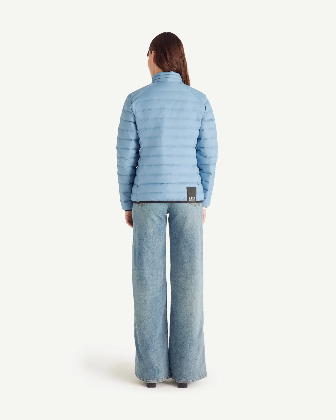 Doudoune légère avec détails en denim Bleu délavé Flight WNW JOTT x DENHAM