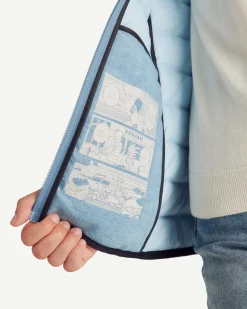 Doudoune légère avec détails en denim Bleu délavé Flight WNW JOTT x DENHAM