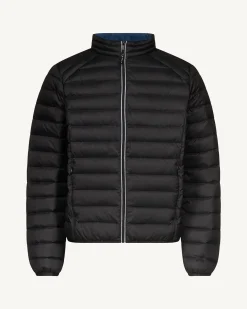 Doudoune légère avec détails en denim noir Flight MNW JOTT x DENHAM