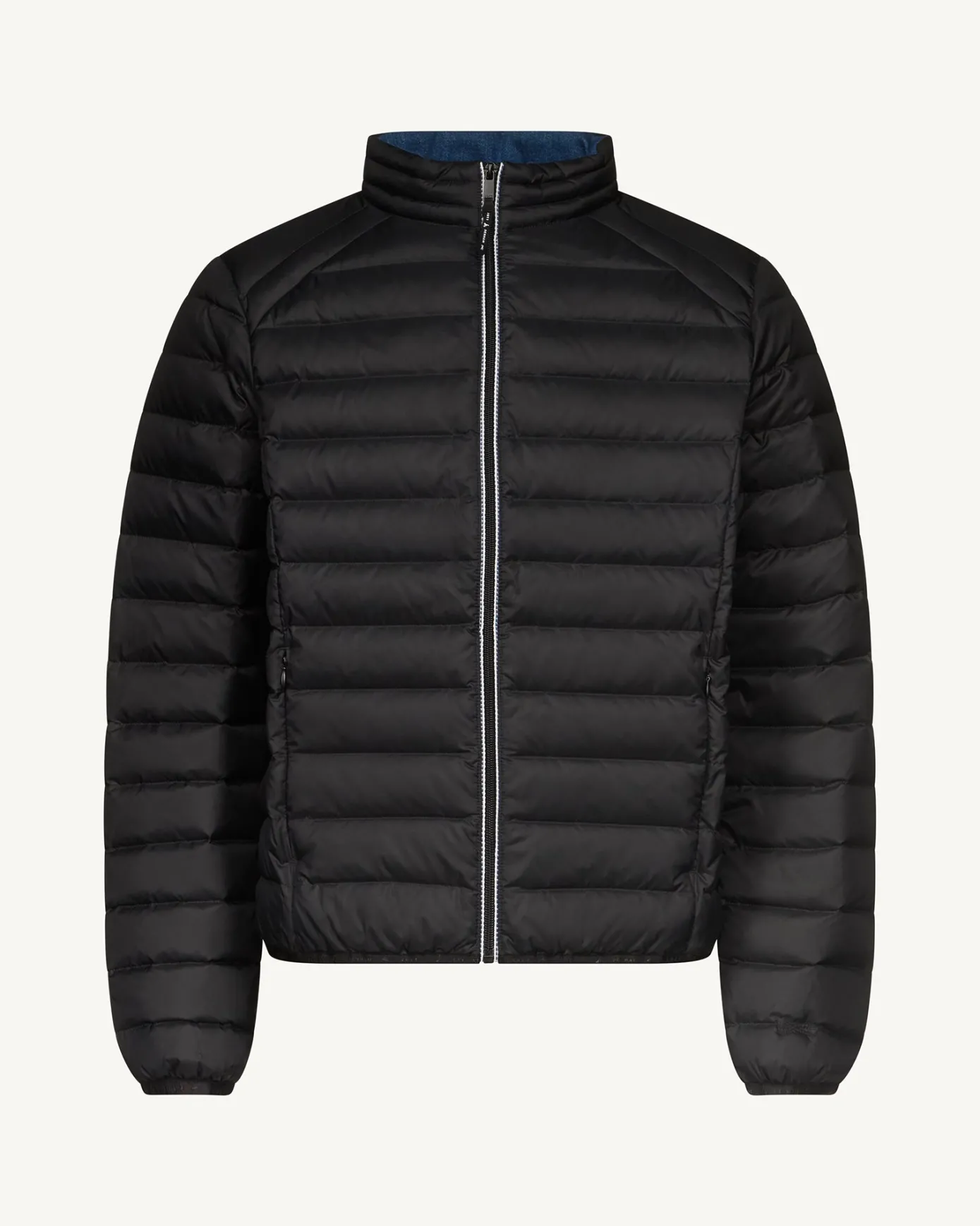 Doudoune légère avec détails en denim noir Flight MNW JOTT x DENHAM