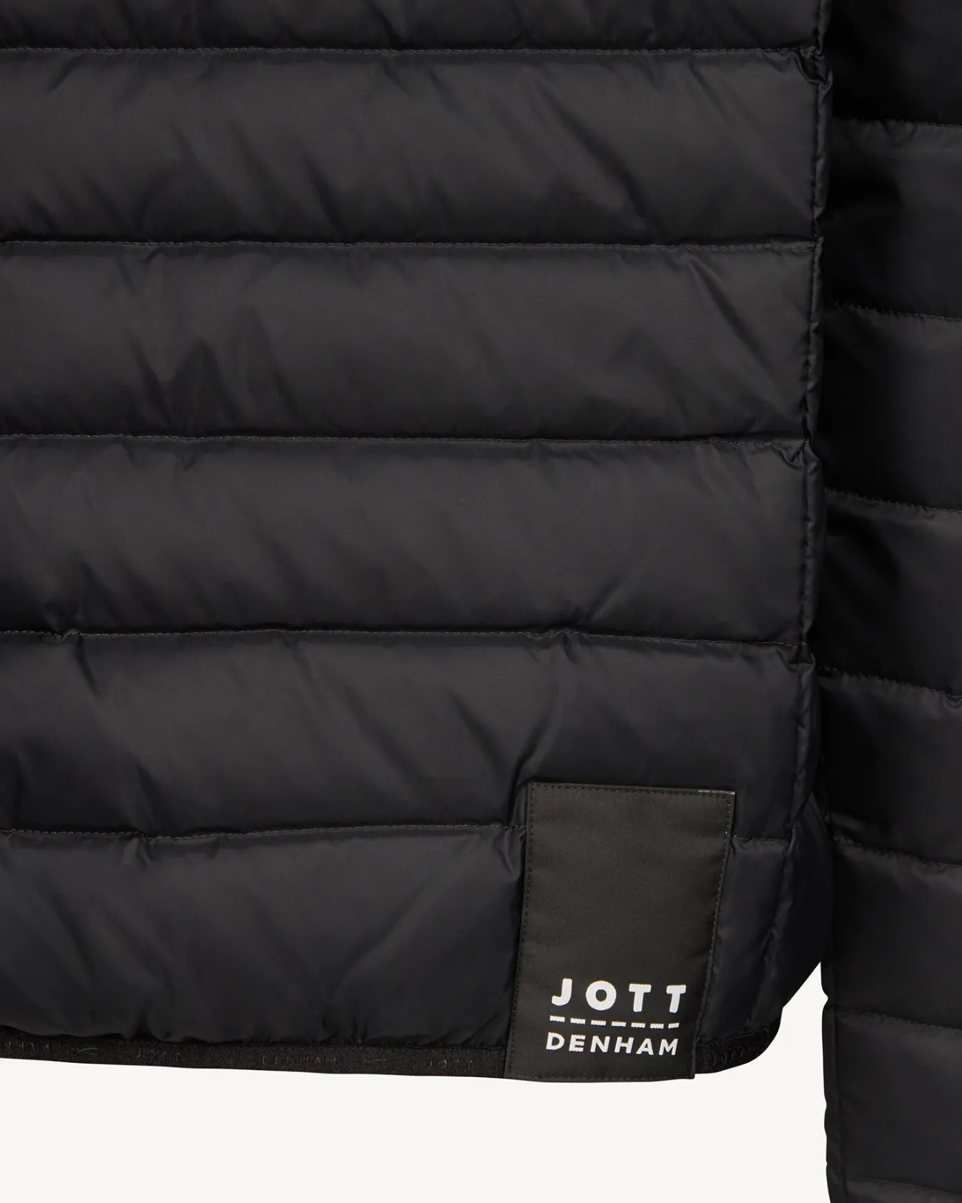 Doudoune légère avec détails en denim noir Flight MNW JOTT x DENHAM