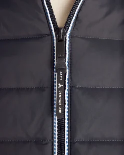 Doudoune légère avec détails en denim noir Flight MNW JOTT x DENHAM