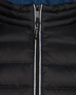 Doudoune légère avec détails en denim noir Flight MNW JOTT x DENHAM
