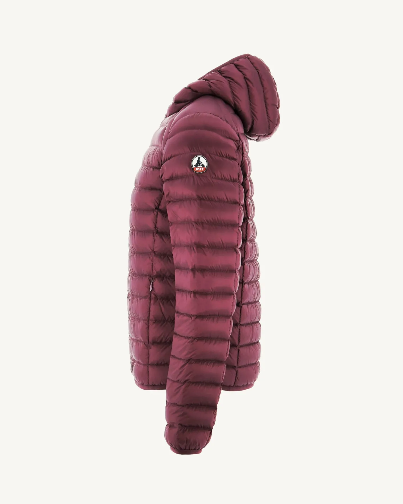 Doudoune légère à capuche Aubergine Nico