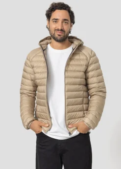 Doudoune légère à capuche Beige Nico