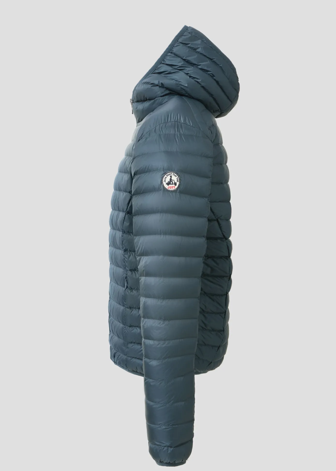 Doudoune légère à capuche Bleu algue Nico
